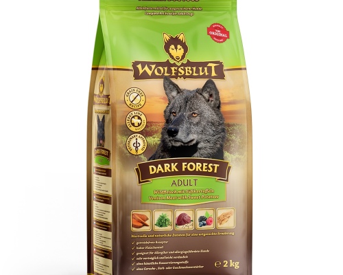 Wolfsblut Dark Forest Adult - Wild mit Süßkartoffel 2kg